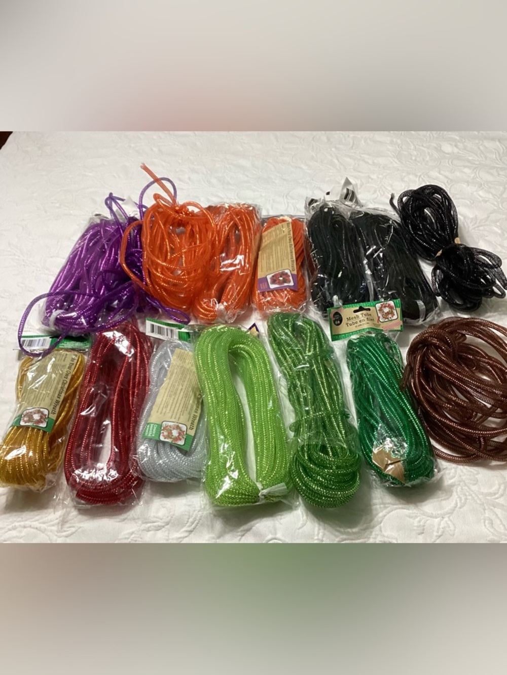 Crafters Square Set of 15 Packages Mesh Tube In Miscellaneous Colors